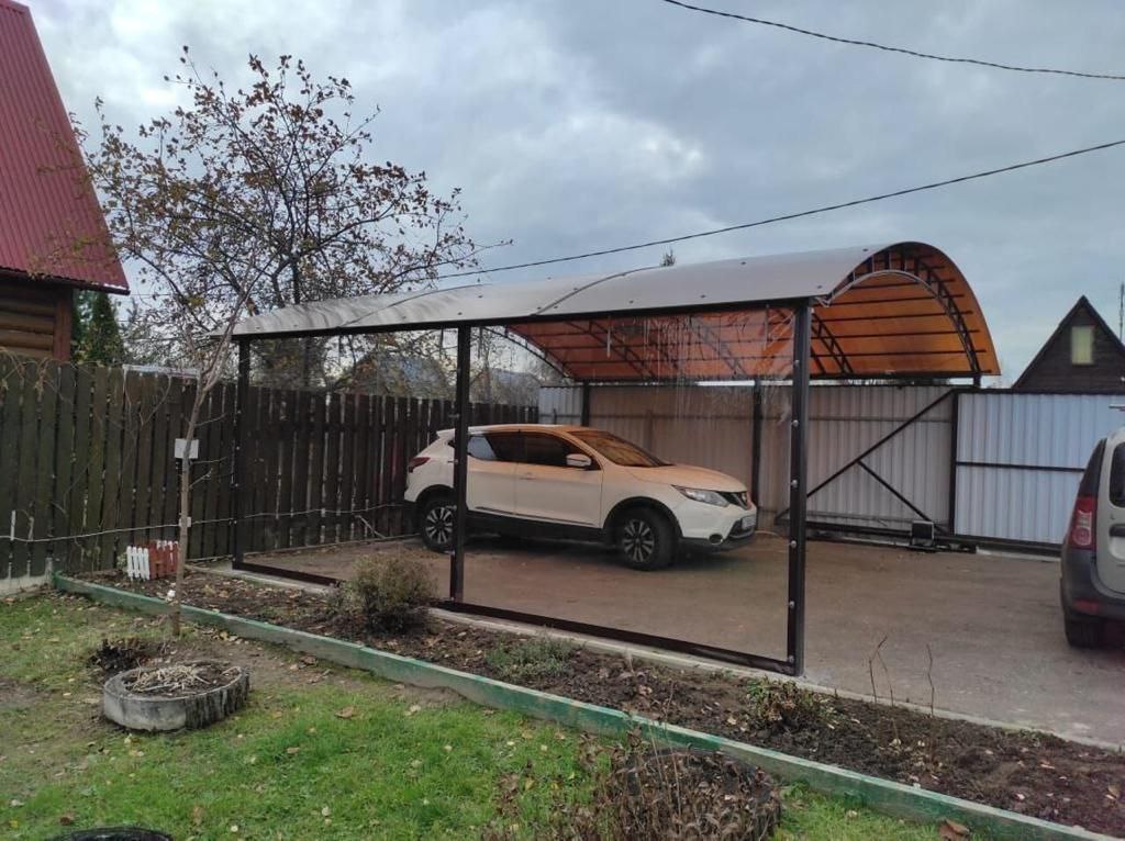 Прозрачные шторы ПВХ для навеса под автомобиль в Свердловском